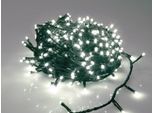 Led Immensity Light - Animato - 60 M - 900 Lampade Bianche - Filo Verde - Modulatore - 31 V