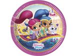 Shimmer And Shine - Glitter Friends 8 Piatti Di Carta Da 23 Cm