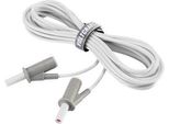 Voltcraft Cavo Di Prova Di Sicurezza Altamente Flessibile [Spina Lamellare 4 Mm - Spina Lamellare 4 Mm] 5 M Bianco MSB-501 10 A (VC-