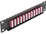 Delock 10" Lwl Patchpanel 12 Port Lc Quad Viol. 1 He Schwarz"