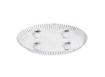Ciotola Decorativa Advent Bianca In Metallo Shabby Chic Con 4 Portacandele Natale