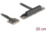 Delock Adapter Mini Pcie Stecker Zu 3.0 X8 Slot 90° Gewinkelt Mit Kabel 20 (81295)