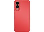 Avizar, Custodia Semirigida In Silicone Soft-Touch Per Samsung Galaxy S25 Edge, Rosso