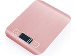 Inf Bilancia Da Cucina Digitale Ricaricabile Oro Rosa Con Batterie Incluse 5 Kg/1 G