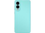 Avizar, Custodia Semirigida In Silicone Soft-Touch Per Samsung Galaxy S25 Edge, Blu Turchese