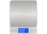 Inf Bilancia Da Cucina Digitale 3Kg Con Batteria, Acciaio Inox, Funzione Tara