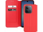 Avizar, Custodia Flip Xiaomi Redmi 15C Magnetica Con Funzione Di Supporto Per Carte, Rosso