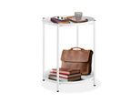 Tectake® Beistelltisch, Stahl, Filigranes Gestell, 45,5 X 45,5 X 53 Cm