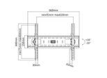 Value - Supporto A Parete Per Tv Lcd/Plasma - Nero - Dimensioni Schermo: 81 - 152 Cm (32" - 152,40Cm (60"")) (17.99.1218)"
