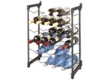 Tomado-Metaltex Chianti Wijnrek Voor 30 Flessen 68X50X26 Cm Zwart