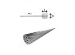 Xlc Cavo Interno Del Cambio Ø 1,1/ 4000Mm 1 Nipplo Ø4X4Mm, Argento