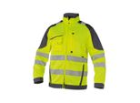 Dassy® Orlando Giacca Da Lavoro Ad Alta Visibilità Neon Yellow/Cement Grey Taglia S Lunghezza: Standard