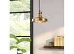 Opviq, Berceste - 182VINTAGE-S, Lampadario, Oro, Metallo, 22 X 22 X 109 Cm