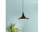 Opviq, Berceste- Berceste Nor, Nero, Lampadario, 30 X 30 Cm, Corpo In Metallo