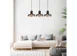 Opviq, Fellini- Fellini Aby, Nero, Rame, Lampadario, 100 X 20 Cm, Corpo In Metallo