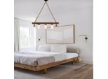 Opviq, KüTüK- KüTüK Halat 2ALD, Colore Noce, Lampadario, 10 X 60 X 60 Cm, 100% Pino Massiccio