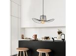 Opviq, Tel - 6721, Lampadario, Nero, Ferro, 49 X 49 X 110 Cm