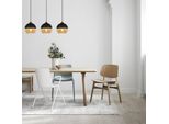 Opviq, Camini-Camini Opv, Nero, Miele, Lampadario, 70 X 20 Cm, Corpo In Acciaio