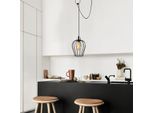 Opviq, Tel - 6681, Lampadario, Nero, Ferro, 80 X 20 X 130 Cm
