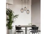 Opviq, Tel - 6686, Lampadario, Nero, Metallo, 100 X 100 X 130 Cm