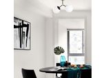 Opviq, Damar - 6331, Lampadario, Nero, Metallo, 44 X 15 X 28 Cm