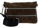 Decadent Pelle Marsupio Borsa A Tracolla Jade Belt Bag Suede Army Verde