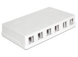 Delock Keystone LeergehäUse 6-Port
