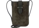 Decadent Pelle Borsa Per Cellulare Fiona Mobile Bag Suede Army Verde