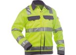 Dassy® Dusseldorf Giacca Da Lavoro Ad Alta Visibilità Neon Yellow/Cement Grey Taglia M Lunghezza: Standard