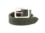 Vanzetti Pelle Cintura Neon Booster 35Mm Full Leather Belt W85 Olive Verde Bosco