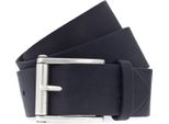 Mustang Pelle Cintura Leather Belt 4.5 W115 Black Nero Grigio