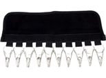 Inf Appendino Portatile In Tessuto Con Clip - Organizer Da Viaggio Pieghevole Nero
