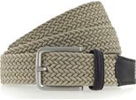 Vanzetti Cintura Woven Belt W110 Taupe Beige