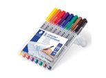 Staedtler Penna A Foglio Lumocolor F Non-Perm 8 Pz