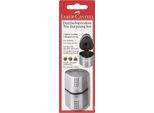 Faber-Castell 183897 Temperino Triplo GRIP2001 - Argento, Blister