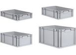 Allit Scatola Profiplus Euroeco C622, Eurobox Grigio In Pp, Maniglie Chiuse, Resistente - 1 Pezzo (456812)