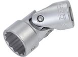 Hazet 880G-Z16 Chiave A Bussola Incernierata ∙ A Doppio Esagono ∙ Quadro Cavo Da 3/8 Di Pollice (10 Mm) ∙ Profilo Di Azionamento A Doppio Esagono Esterno ∙ 16 Mm