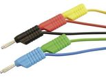 Set Di Puntali Voltcraft [ Spina Lamellare 4 Mm - Spina Lamellare 4 Mm] 1,00 M Rosso, Nero, Blu, Verde, Giallo Voltcra
