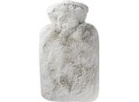Hugo Frosch Bottiglia Dell'acqua Calda Classica Per Capelli Lunghi, Copertura Soffice Da 1,8 Litri Color Tortora