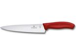 Victorinox 6.8001.19B - Coltello Da Tavola - Costruzione Monoblocco - Acciaio Inox - Acciaio Inox - Rosso - Elastomero Termoplastico