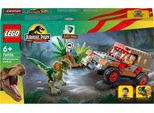 Lego 76958 Jurassic Park Dilophosaurus Ambush, Set Giocattolo Di Dinosauri Con Figure E Jeep Per Bambini Dai 6 Anni In Su
