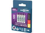 Ansmann LR03 USB-C Micro (Aaa)-Akku Li-Ion 500 Mah 1.5 V 4 St. (1311-0028)