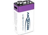 Ansmann E-Block USB-C 9 V Block-Akku Li-Ion 400 Mah 9 V 1 St. (1315-0005)