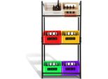 Tolletour Portacasse Per Bevande Portacasse Per Birra Portacasse Per Bevande Per 6 Casse Dispensa Da Cucina Garag Nero 105X32X85Cm