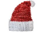 Clayre & Eef Decorazione Natalizia Cappello Di Natale 33X5X42 Cm Rosso Bianco Plastica