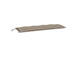 Vidaxl Cuscino Per Panca Da Giardino Taupe 150X50X7 Cm Tessuto Oxford