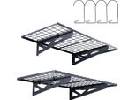 Vevor Set Di 2 Scaffali Per Garage 1220 X 620 X 209 Mm Stoccaggio Attrezzi 114 Kg Per Strato Porta Attrezzi A Parete 122 X 61 Cm Spazio Scaffali Scaffali Scaffali In Metallo Scaffale Organizzatore Di Attrezzi Scaffali A Parete