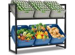 Tolletour Portabottiglie 105X32X85Cm Scaffali Da Cucina Portabottiglie Per Zona Giorno Cucina