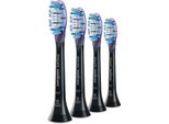 Philips Premium Gum Care HX9054/88 Testine (Confezione Da 4), 4 Pezzi, Nere, 3 Mesi, Morbide, 62000 Movimenti Al Minuto, Philips