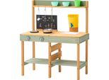 Vevor Cucina Di Fango 762X391X914 Mm, Set Di Cucina Giocattolo, Cucina Giocattolo Con Pentole, Fornello, Serbatoio Dell'acqua, Rubinetto, Lavagna, Pentole, Pentolini E Accessori